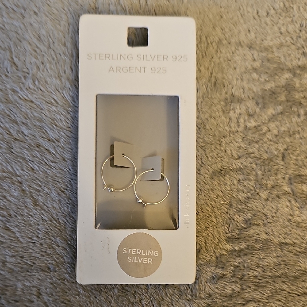 Sterling Silver 925 Hoop Earrings